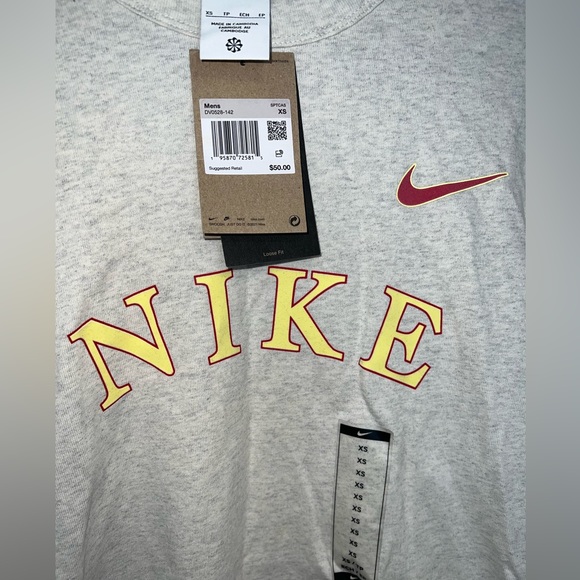 Nike Shirt Mens Long Sleeve Casual Crew Neck T-shirt - Picture 2 of 4